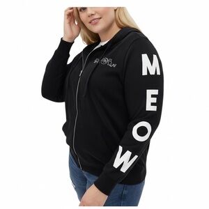 TORRID Meow Cats Zip Up Hoodie